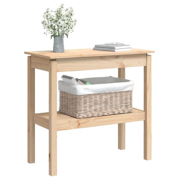 vidaXL Table console 80x40x75 cm Bois massif de pin