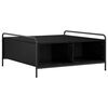 vidaXL Table basse Ch&ecirc;ne noir 90 x 90 x 41 cm Bois d'ing&eacute;nierie