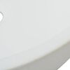 vidaXL Lavabo ronde C&eacute;ramique Blanc 42 x 12 cm