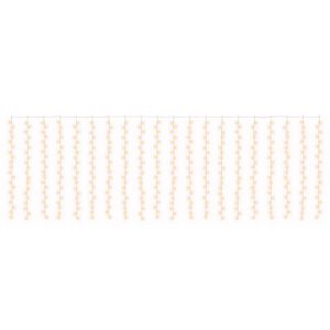 vidaXL Rideau lumineux 400 LED Blanc chaud 600 x 200 cm