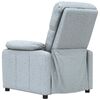 vidaXL Fauteuil inclinable Gris clair Tissu
