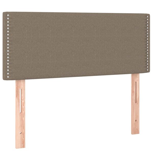 vidaXL T&ecirc;te de lit &agrave; LED Taupe 100x5x78/88 cm Tissu
