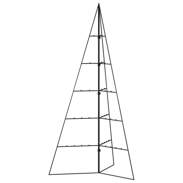 vidaXL Arbre de Noël en métal pour décoration noir 100 cm