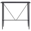 vidaXL Ensemble de bar 5 pcs Tissu Noir