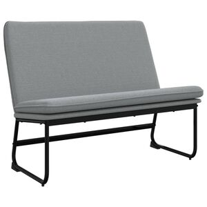 vidaXL Banc Gris clair 100x75x76 cm Tissu