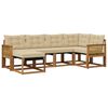 vidaXL Ensemble de canap&eacute;s d'ext&eacute;rieur 6 pc Naturel et Beige