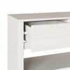 vidaXL Table console avec tiroir Drammen Blanc 89.5 x 37 x 73 cm