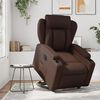 vidaXL Fauteuil inclinable &eacute;lectrique marron similicuir