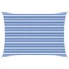 vidaXL Voile d'ombre Bleu et Blanc 3,5 x 5 m HDPE