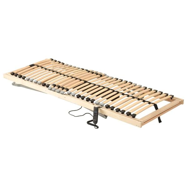 vidaXL Sommier &agrave; lattes &eacute;lectrique sans matelas avec 7 zones 100x200cm