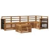 vidaXL Ensemble de canap&eacute;s d'ext&eacute;rieur 6 pc Naturel