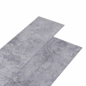 vidaXL Planches de sol en PVC autocollantes Ciment gris 30,5 x 61 cm
