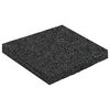 vidaXL Tapis de patio en granulat de caoutchouc Noir 9 x 9 x 0,8 cm