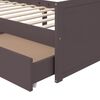 vidaXL Cadre de lit sans matelas marron fonc&eacute; bois pin massif 90x200cm