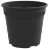 vidaXL Pot &agrave; fleurs rond 6 pcs Noir &Oslash; 19 x 16 cm Plastique