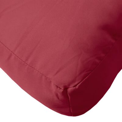 vidaXL Coussin de palette rouge bordeaux 60x60x8 cm tissu oxford