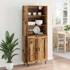 vidaXL Haut Armoire Bois Ancien 69,5 x 34 x 180 cm