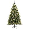 vidaXL Sapin de No&euml;l artificiel avec branches pliables et c&ocirc;nes 240 cm