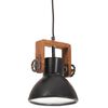 vidaXL Lampe suspendue industrielle 25 W Noir Rond 19 cm E27