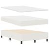 vidaXL Lit &agrave; ressorts Cr&egrave;me et Blanc 203 x 120 x 88 cm