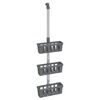 vidaXL &Eacute;tag&egrave;re de douche suspendue 30x15x(67-105) cm aluminium