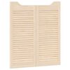 vidaXL Portes battantes 2 pc 90 x 40 cm Bois de pin massif Naturel