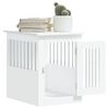 vidaXL Meuble de cage pour chiens blanc 45x62x59 cm bois d'ingénierie