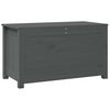 vidaXL Bo&icirc;te de rangement Gris 80x40x45,5 cm Bois massif de pin