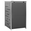 vidaXL Abri pour poubelle 69x77,5x112,5 cm Inox