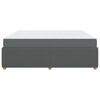 vidaXL Cadre de lit avec matelas Gris fonc&eacute; 180 x 200 cm tissu