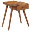 vidaXL Table de chevet Bois d'acacia massif 45 x 32 x 55 cm