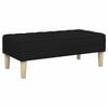 vidaXL banc Noir 113 x 57 x 39 cm tissu