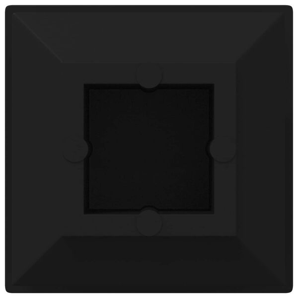 vidaXL Capuchons d'extr&eacute;mit&eacute; 12 pcs Noir 15 x 15 x 15 mm PP