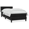 vidaXL Sommier &agrave; lattes de lit avec matelas noir 80x220 cm velours