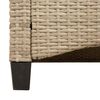 vidaXL Banc de jardin Beige et Gris clair 105 x 60 x 112 cm