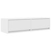 vidaXL Meuble TV Blanc 100 x 31 x 25.5 cm Bois d'ing&eacute;nierie
