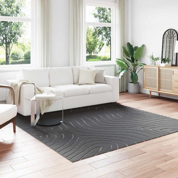 vidaXL Tapis de surface Carr&eacute; Anthracite 240 x 240 cm