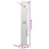 vidaXL Robinet de douche de jardin 110 cm Acier inoxydable