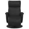 vidaXL Fauteuil de massage inclinable Noir Simili cuir