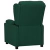 vidaXL Fauteuil inclinable Vert foncé Tissu