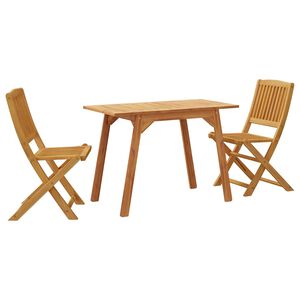vidaXL Ensemble de balcon 3 pcs Bois d'acacia solide