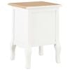 vidaXL Tables de chevet 2 pcs blanc 35x30x49 cm MDF