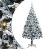 vidaXL Sapin de No&euml;l artificiel Blanc 240 cm PVC, Acier et Plastique