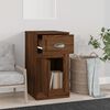 vidaXL Armoire lat&eacute;rale avec tiroir ch&ecirc;ne marron 40x50x75 cm