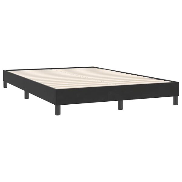 vidaXL Sommier &agrave; lattes de lit sans matelas noir 160x220 cm velours