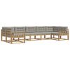 vidaXL Ensemble de canap&eacute;s d'ext&eacute;rieur 7 pc Blanc et gris clair