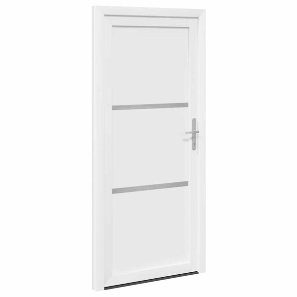 vidaXL Porte Frontale Blanc 88 x 200 cm PVC