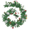 vidaXL Guirlande de Noël avec lumières LED Vert 2,7 m PVC