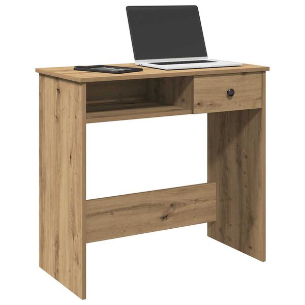 vidaXL Bureau ch&ecirc;ne artisanal 80x40x75 cm bois d'ing&eacute;nierie