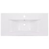 vidaXL Lavabo encastr&eacute; 81 x 39,5 x 18,5 cm C&eacute;ramique Blanc